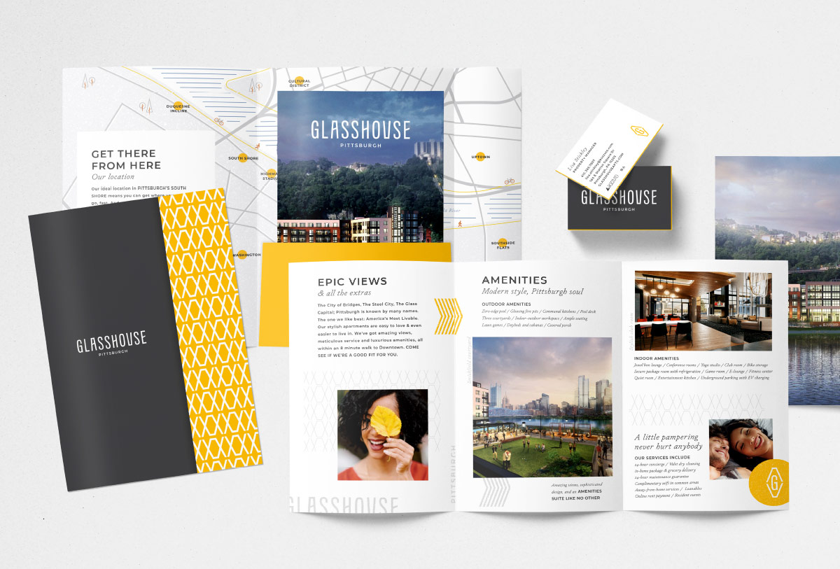 Glasshouse print collateral