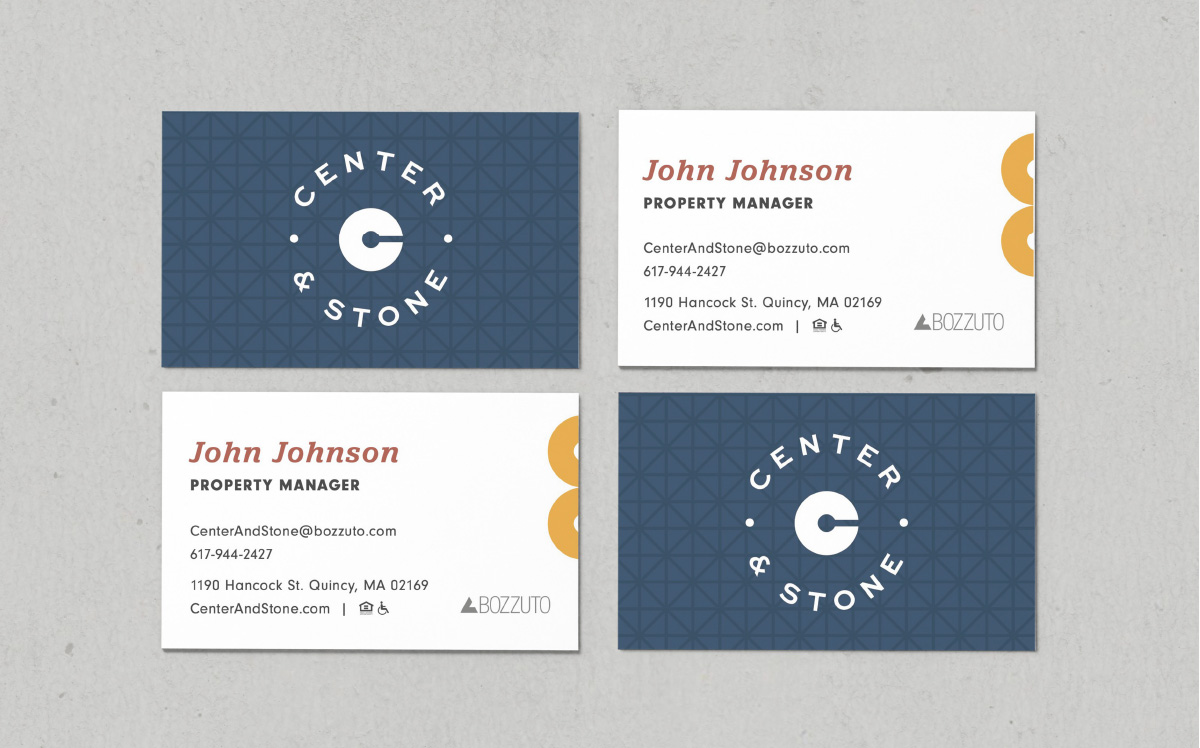 Center & Stone Business Card